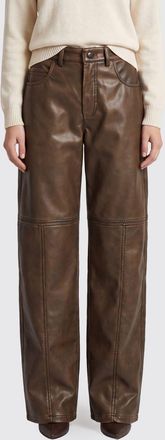 Pinko Pantaloni Papavero a gamba larga in pelle sintetica a vita media