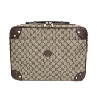 Gucci Pre-owned Rugzak Briefcase - Heren - Pre-owned - Beige - Maat: ONE Size Leer