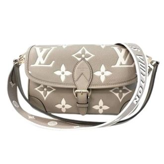 Louis Vuitton Pre-owned Diane Shoulder Bag - Dames - Pre-owned - Beige - Maat: ONE Size Leer