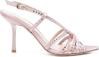 Stuart Weitzman Schoenen, Dames, Roze, 37 1/2 EU, Leer, Carlyle Sandal