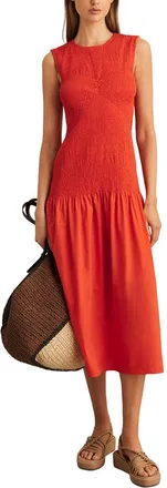 Reiss Annabel Shirred Detail Dress
