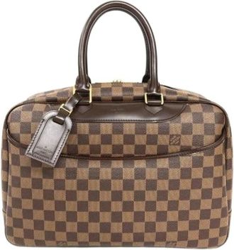 Louis Vuitton Pre-owned Deauville Handtas - Dames - Vintage Handtas - Bruin - ONE Size - Vintage