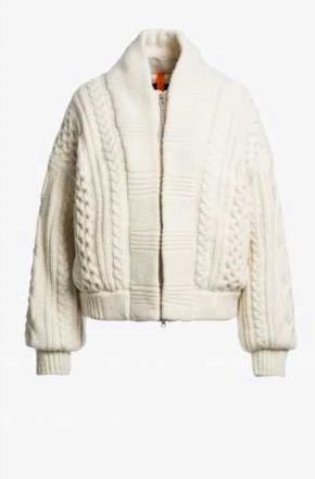 Parajumpers Truien & Vesten, Dames, Beige, S, Nezuko Gebreide Jas Moonbeam Ecru