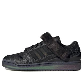 adidas Forum Low Shoes Core Black Shock Purple G55616