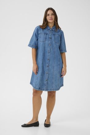Kaffe Curve Denim Jurk KCvalia Denim Jurk Loose fit