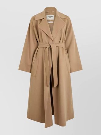 Max Mara virgin wool belted long coat
