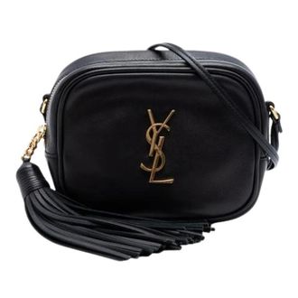 Saint Laurent Pre-owned Blogger Crossbody Tas - Dames - Pre-owned - Zwart - Maat: ONE Size Leer