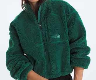The North Face Extreme Pile 2 Pullover Sweatshirt In Hunter Green