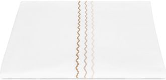 Matouk Axel Embroidered Duvet Cover in Dune at Nordstrom, Size Twin