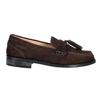 Twinset Mocasines de ante - Shoes - Mujer - Marr&oacute;n - 36 EU