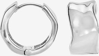 Dower & Hall Wide Waterfall Huggie Hoops in Sterling Silver at Nordstrom