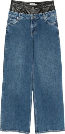 SIMKHAI Layered-waistband Jeans