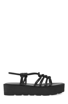 Gianvito Rossi Hebe Sandal in Black Leather at Nordstrom, Size 41.5