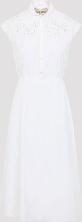 Valentino Embroidered Midi Dress