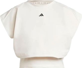 adidas (WMNS) adidas Power Boxy French Terry 3-Stripes Tank Top Asia Sizing White IW3188