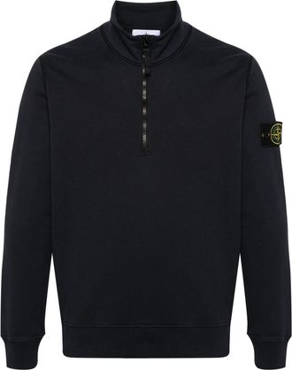 Stone Island Compass cotton sweatshirt - men - Organic Cotton - XXXL - Blue
