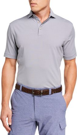 Peter Millar Mens Jubilee Stripe Stretch-Jersey Polo Shirt