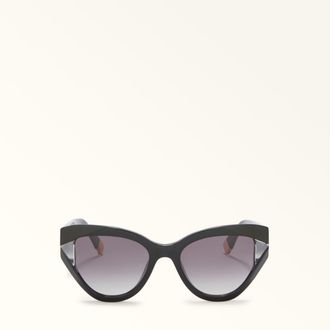 Furla Sunglasses Nero Black Acetate Colorblock Woman