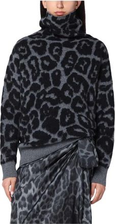 Stella McCartney Stijlvolle Dolcevita Sweaters - Dames - Coltruien - Zwart - M - Truien & Vesten