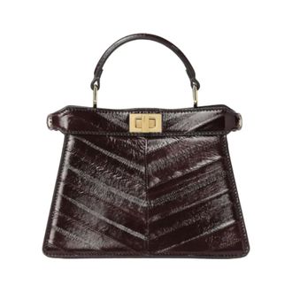 Fendi Peekaboo ISeeU Petite - female - Fendi - Handbags - Brown - ONE SIZE - Bags