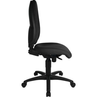 Topstar Silla Giratoria De Oficina Con Tecnolog&iacute;a Sincronizada Negra 450-550mm Sin Reposabrazos