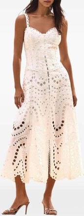 Charo Ruiz Ibiza lace scalloped solace dress - women - Cotton/Polyester - S - White