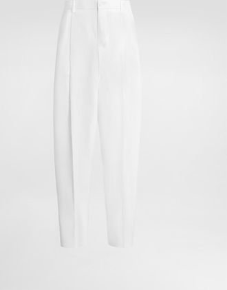Dolce & Gabbana Pantalone - Man Pants And Shorts White Linen 52