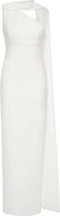 Rachel Gilbert Abito da sera asimmetrico - Bianco