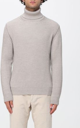 Zanone Dolcevita slim fit in pura lana vergine con finiture a costine
