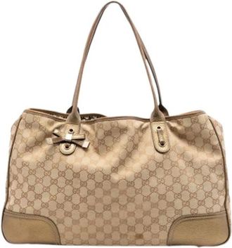 Gucci Pre-owned Princy Tote Bag - Dames - Vintage Shopper - Beige - ONE Size - Vintage