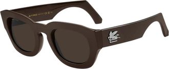 Etro Authentieke Premium Kwaliteit Bril - unisex - Zonnebrillen - Bruin - 50 MM - Accessoires