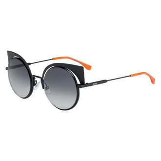 Fendi Sunglasses, female, Black, 53 MM, Matte Black Sunglasses with Grey Shaded