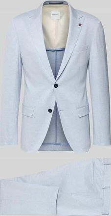 Roy Robson Regular Fit Blazer aus Viskose-Mix mit Zierbesatz in Hellblau, Gr&ouml;&szlig;e 102