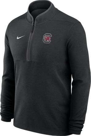Nike South Carolina Coaches Basketball Victory Nike Mens Dri-FIT College 1/2-Zip Long-Sleeve Top in Black | IW4968-010