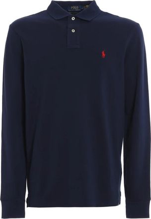 Ralph Lauren Polo Shirt - Heren - Polos - Blauw - S - Katoen - Tops