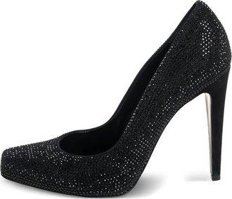 Dior Sandali con strass e tacco a stiletto - Nero