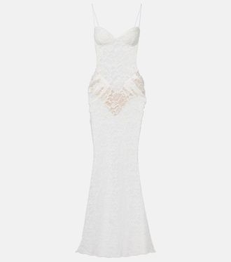 Bananhot Vecna sheer lace maxi dress