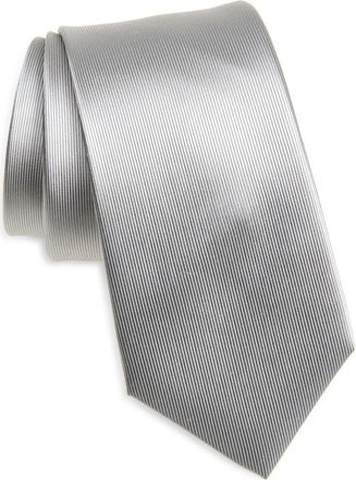 Duchamp Solid Silk Tie in Silver at Nordstrom Rack