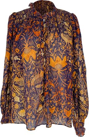 Ulla Johnson Ida Blouse in Multicolor Cotton