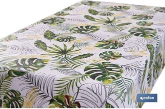 cofan Rollo De Hule Dise&ntilde;o Amazonica 1,40 X 25 M, El Rollo De Hule Con Estampado De Hojas Amaz&oacute;nicas Es Una Buena Elecci&oacute;n Para Ponerlo En Todo Tipo De Mesa