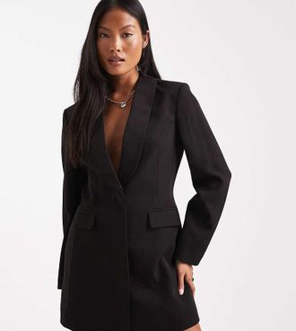 Miss Selfridge Vestito blazer sartoriale nero