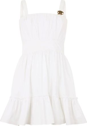 Roberto Cavalli Abito con monogramma - Bianco