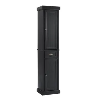 Crosley Furniture Seaside Tall Linen Storage Cabinet