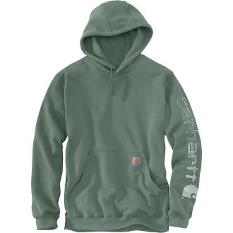 Carhartt Work in Progress Hoodie Mens Dark Green Long Sleeve Loose Fit Midweight Workwear POSH172