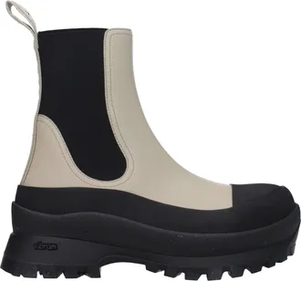 Stella McCartney Black Leather Ankle Womens Boots