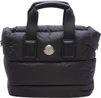 Moncler Mini Caradoc Quilted Tote Bag in Black at Nordstrom