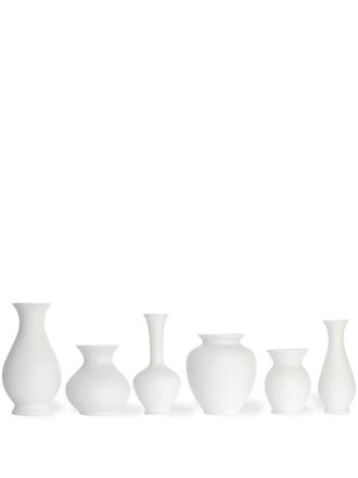 Sch&ouml;nbuch Blossom porcelain vases (set of six) - unisex - Porcelain - OS - White