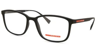 Prada Demo Rectangular Mens Eyeglasses PS 04IV DG01O1 55