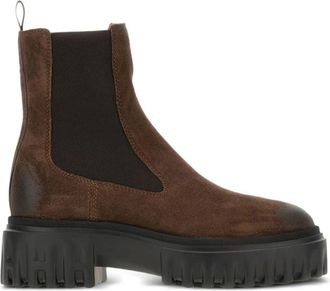 Hogan Hxw 7000Fv 30 BYE S610 Chelsea Boot - Dames - Chelseaboots - Bruin - 37 EU - Leer - Schoenen