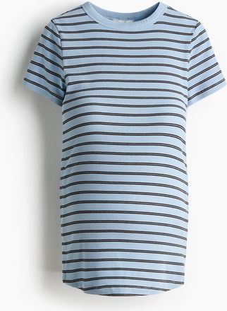 H&M MAMA Geripptes Shirt - Blue